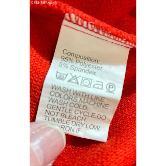 Shein Red Women's Button Up Jacket - Double‎ Pocket - Size 8/10 - Picture 5 of 5